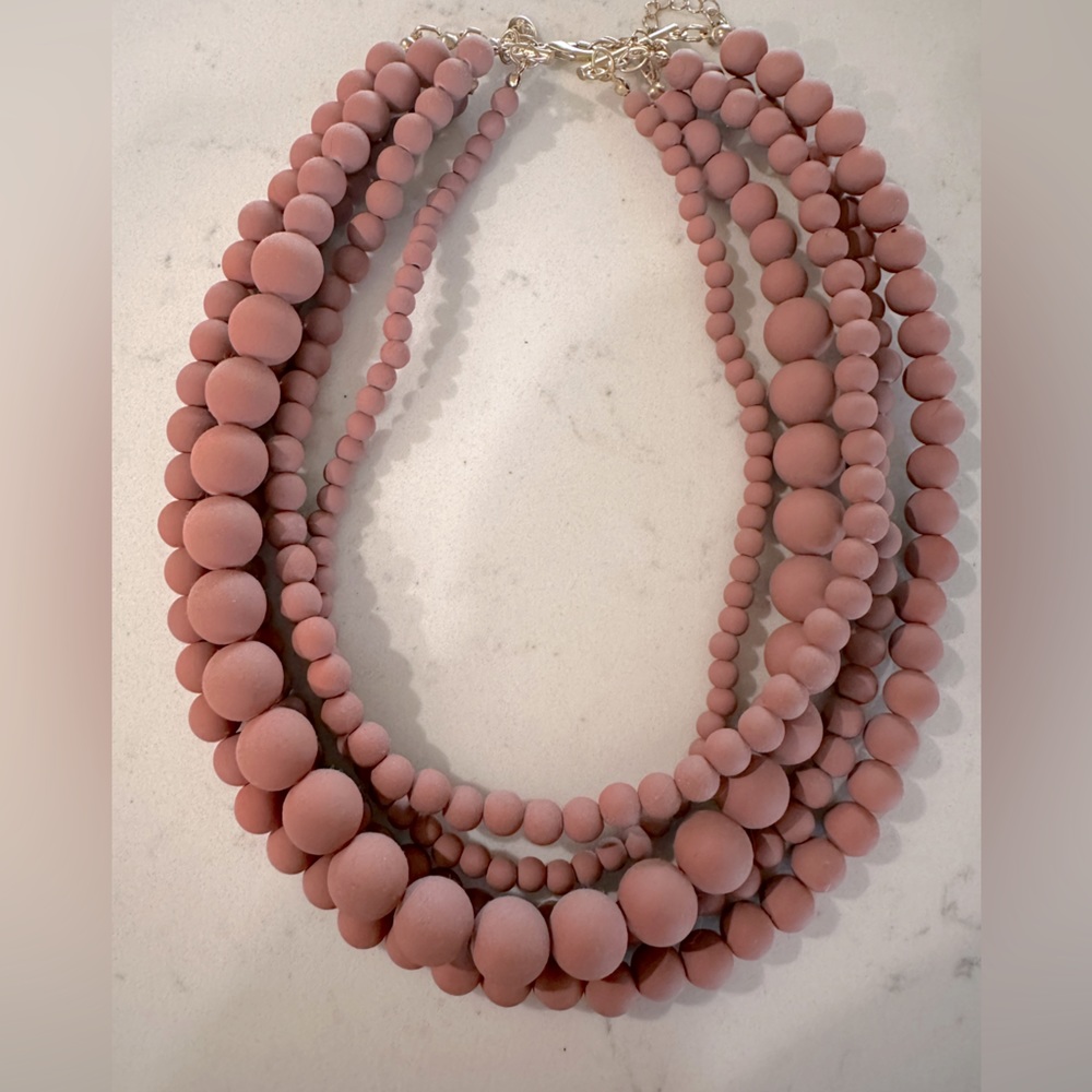 Chunky statement necklace.
